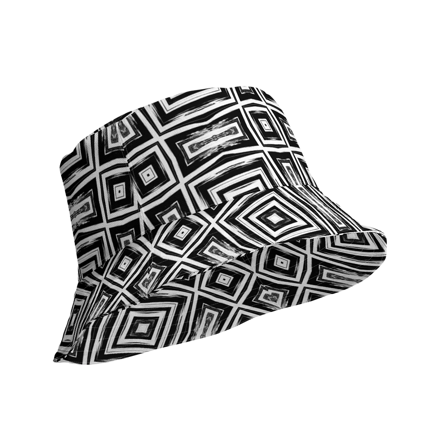 Abstract Monochrome Repeating Pattern Unisex Bucket Hat product image (17)