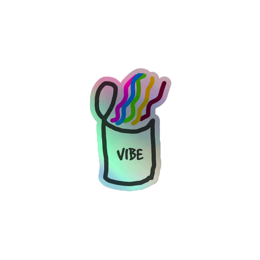 Holo Vibe in a Can Sticker product image (1)