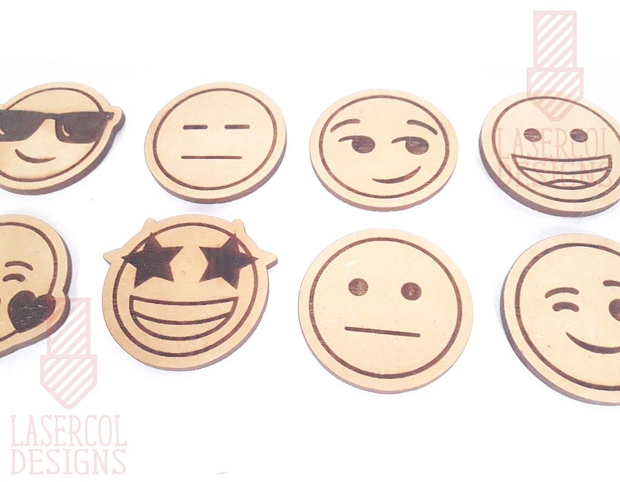 Emojis Set 2 - Laser Cut Files product image (9)