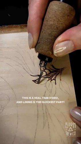 I’m sharing with you a part of my woodburning process 🔥 it is a time consuming technique, so in this video you’ll find neithe...