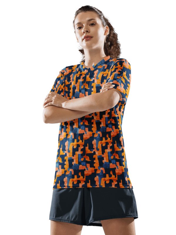 Flowing Shapes | Recycled Unisex Sports Jersey product image (2)