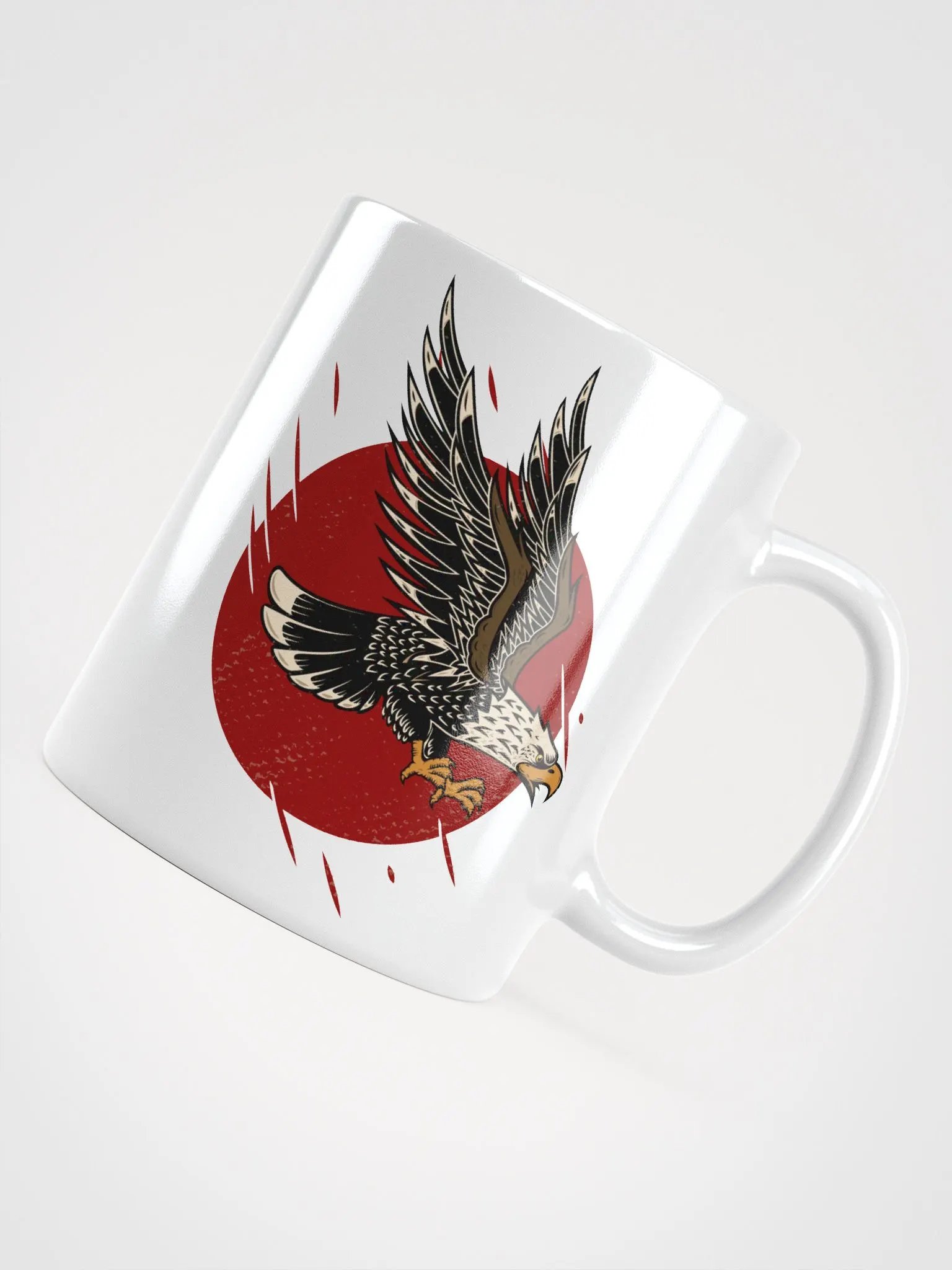 Majestic Eagle Mug in Flight with Red Sun product image (10)