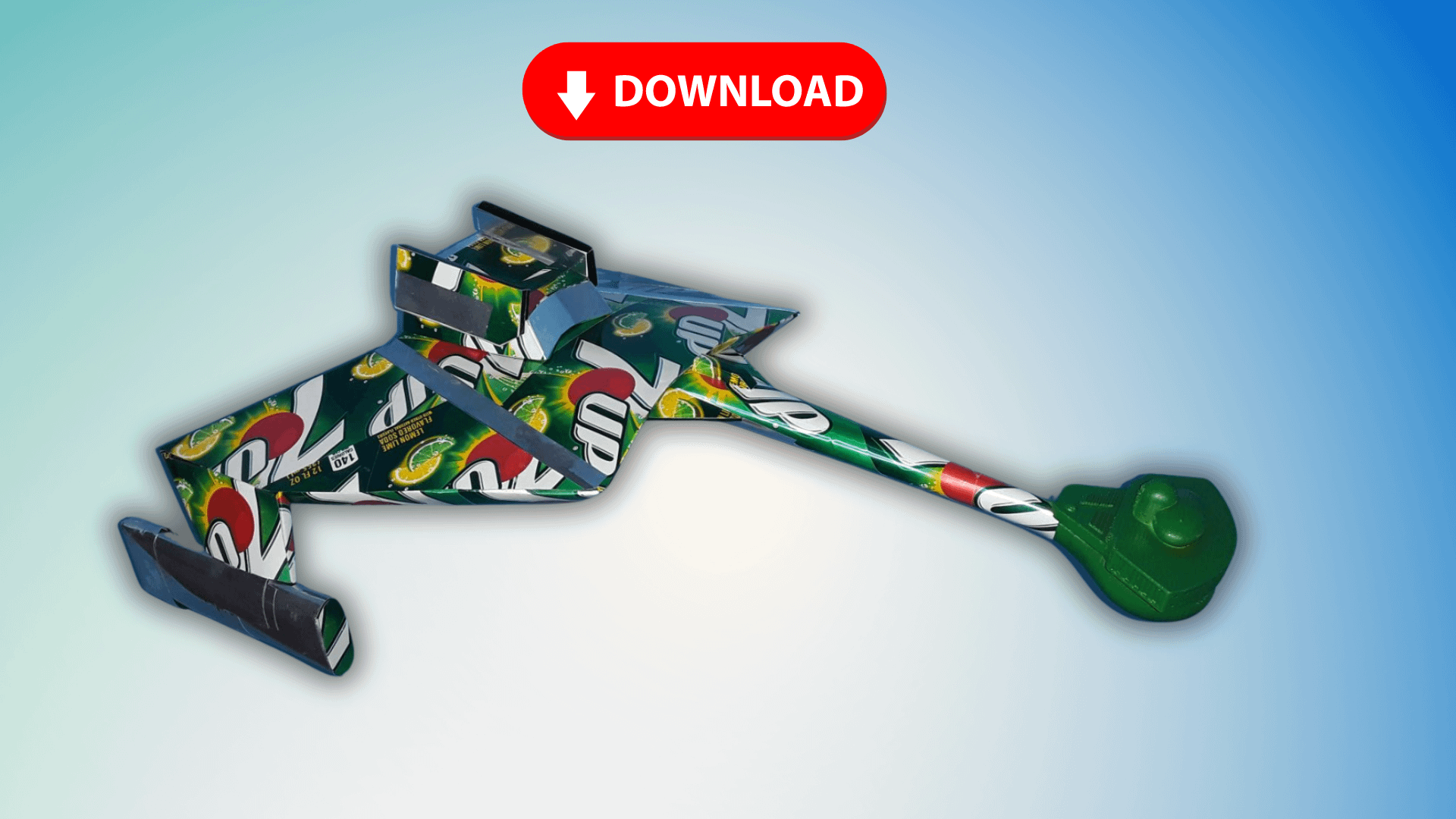 Soda Can Klingon Battle Cruiser DIGITAL Plans product image (1)