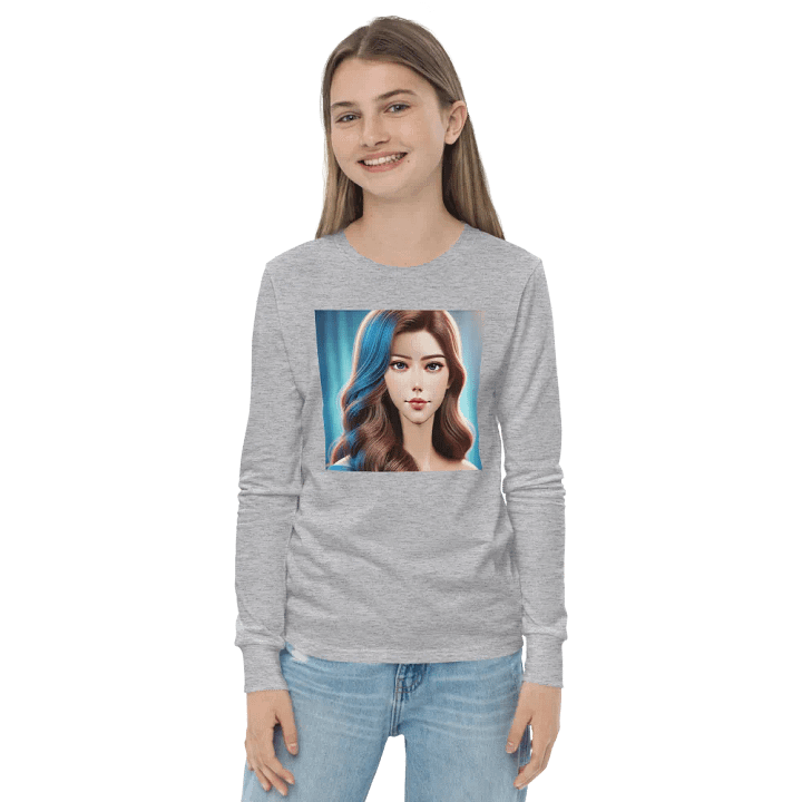 Wavy Beauty Youth Long Sleeve Tee product image (2)