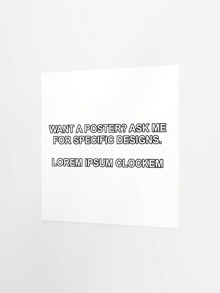 Placeholder Clock Poster product image (2)