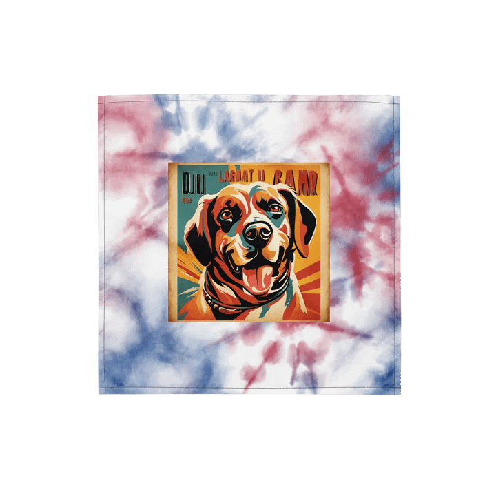Tie-Dye Dog Dreams All-Over Bandana product image (1)