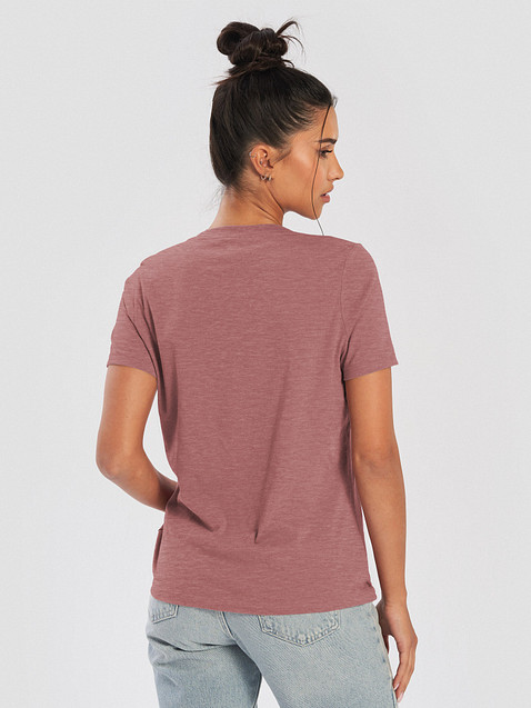 Photo showing Bella+Canvas Women's Relaxed V-Neck T-Shirt