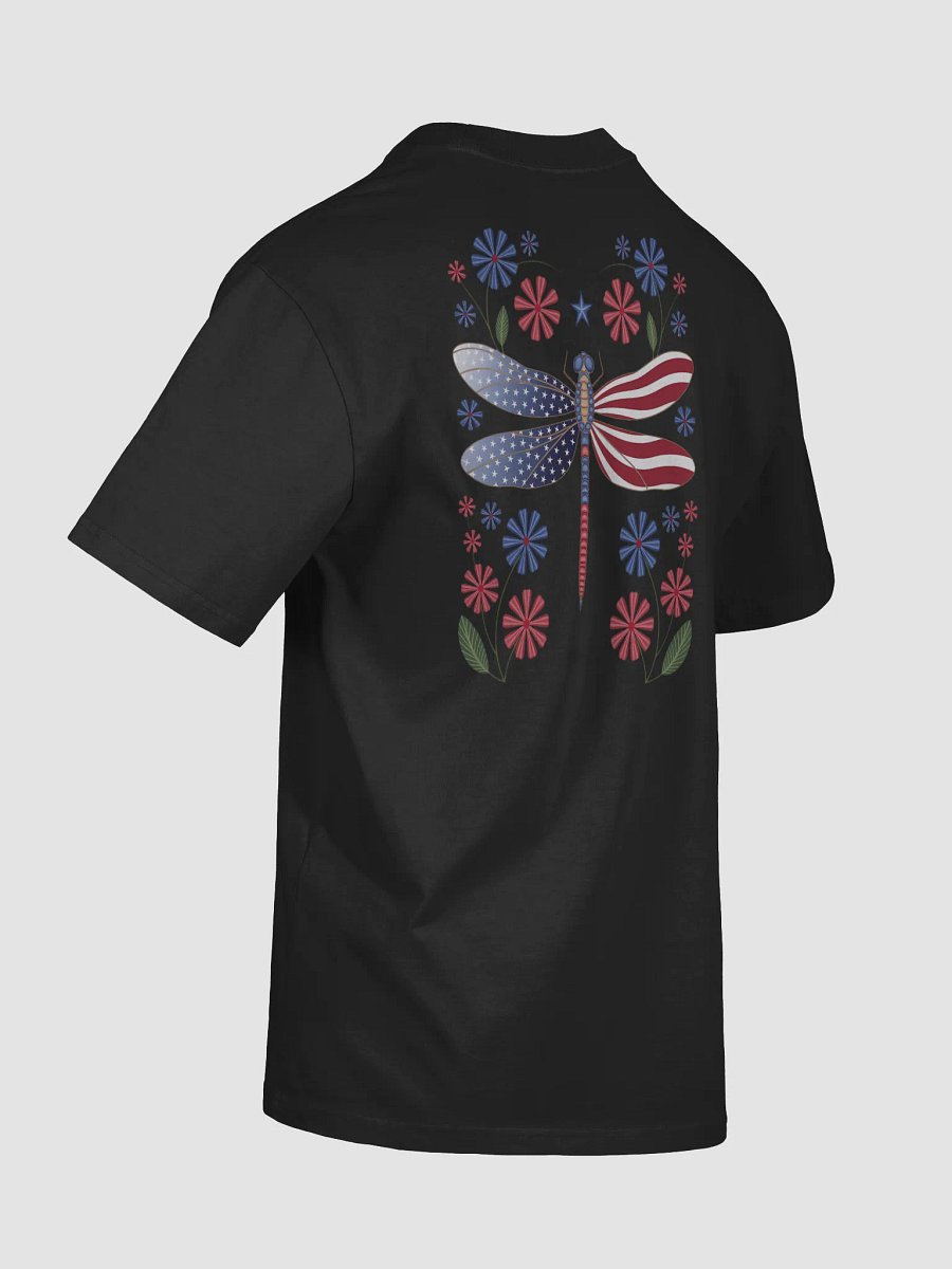 Party Like It’s 1776 T-Shirt - Patriotic Dragonfly American Flag Design product image (29)