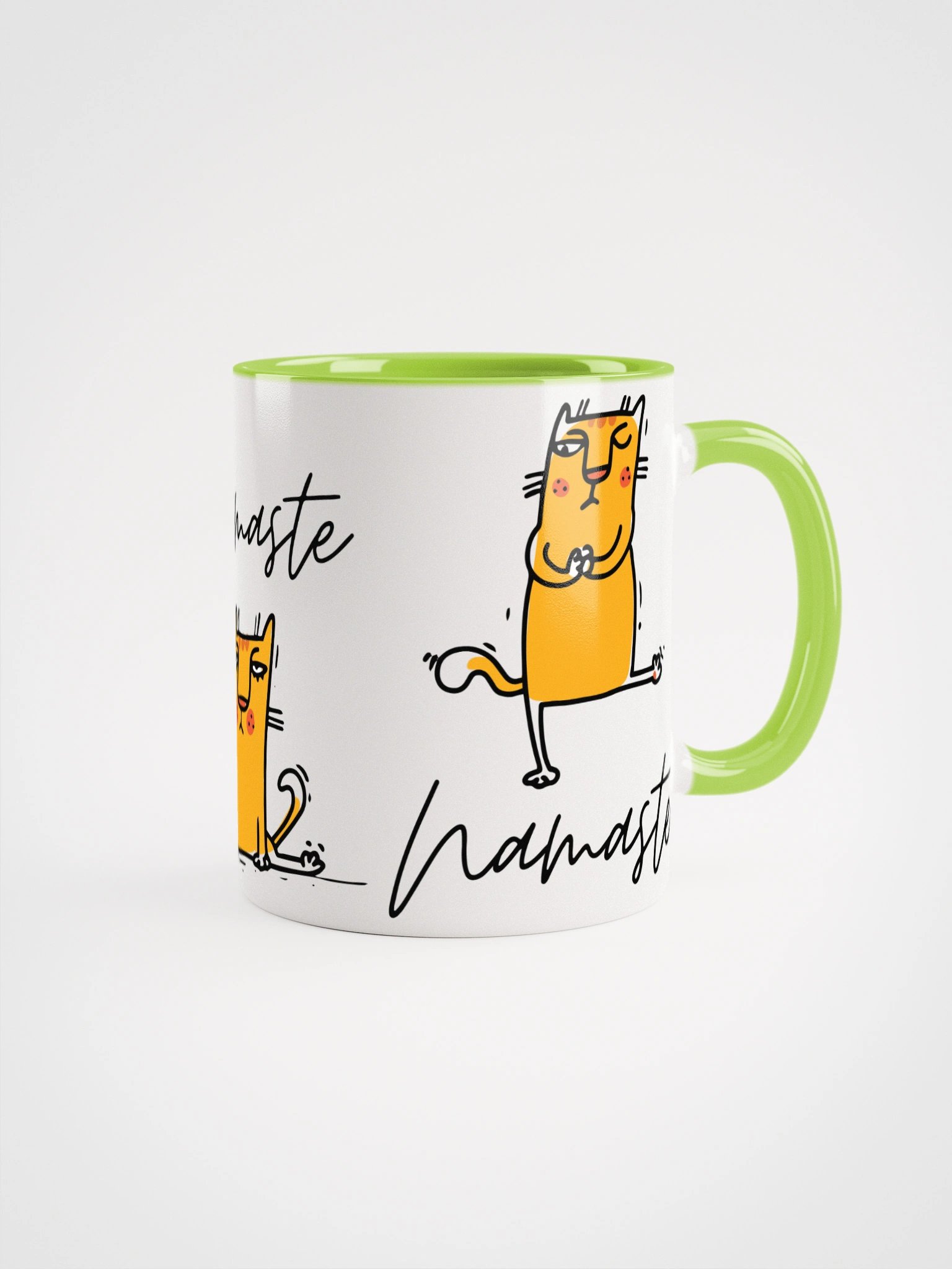 Namaste Funny Yoga Cat Ceramic Mug product image (7)
