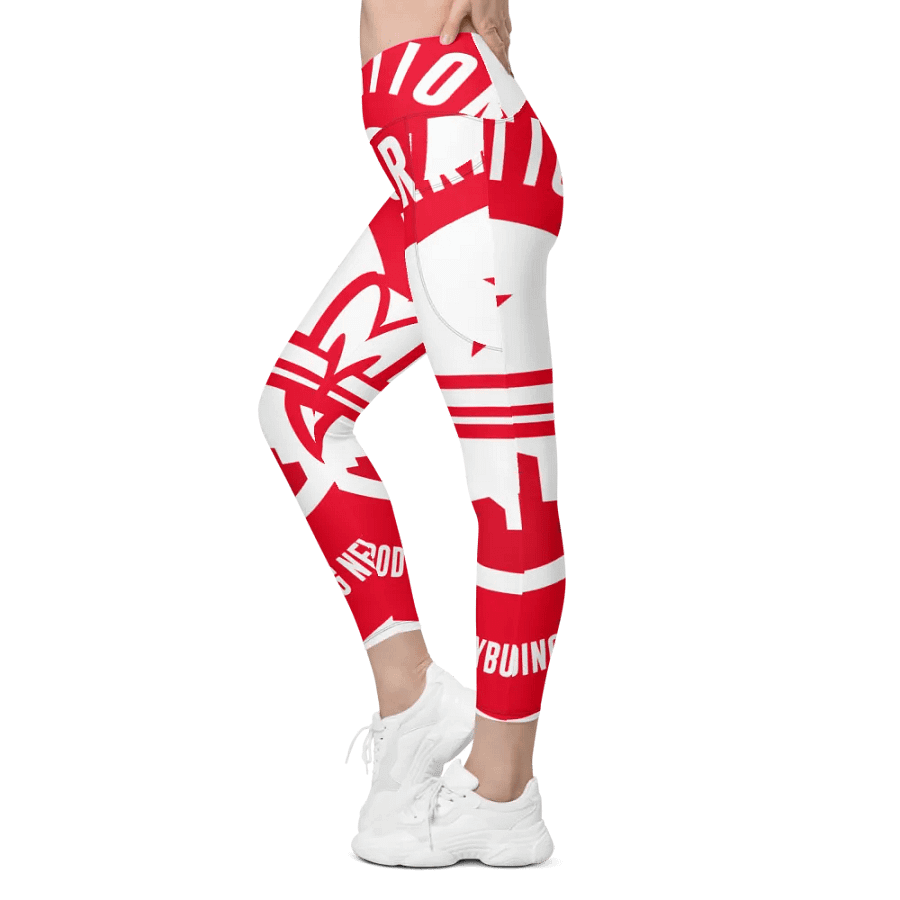 IFBNewsfeed.Org's All-Over Print Crossover Leggings with Pockets product image (5)
