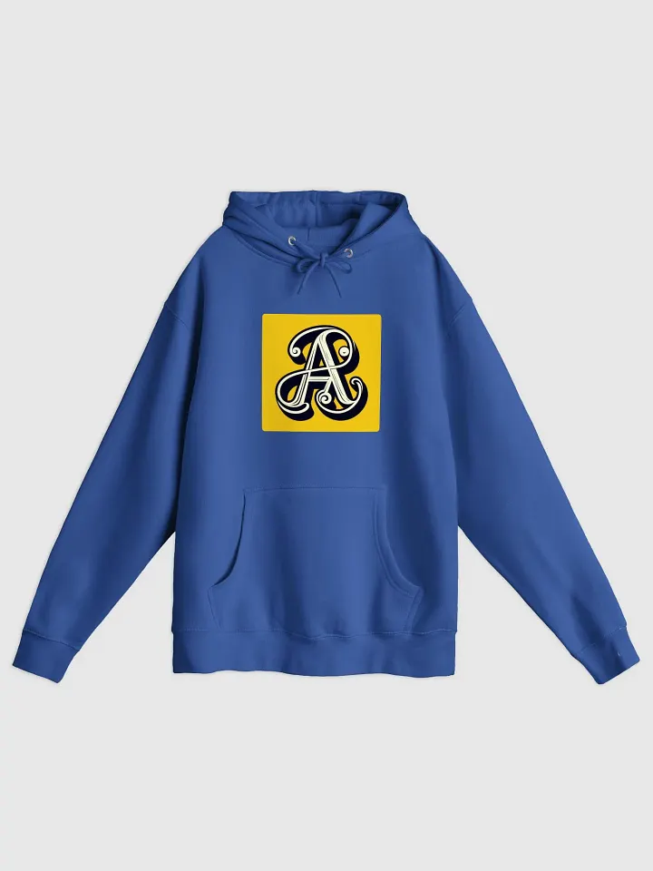 Aesthetic Swirl Letter A Premium Hoodie | AI Design initial A product image (2)