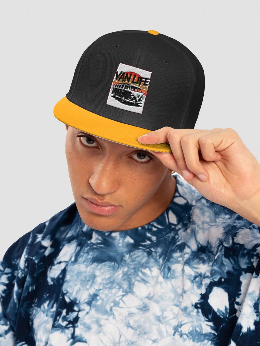 Gold "Van Life" Snapback Cap product image (5)