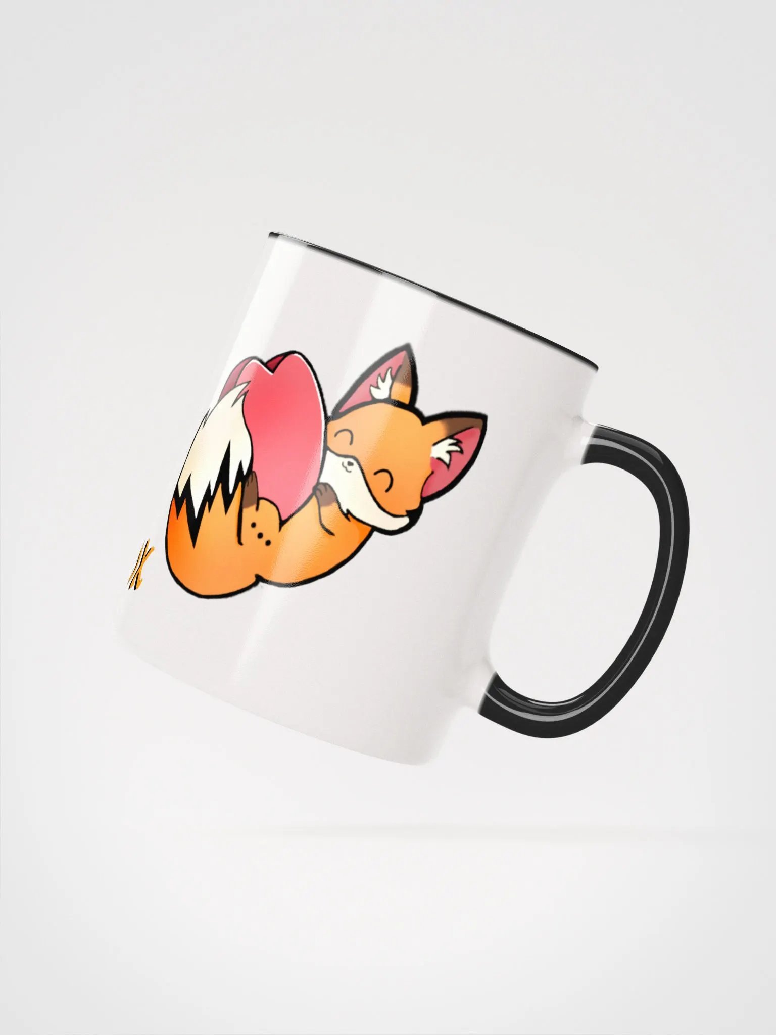 Heart Ceramic Mug with Color Inside product image (2)