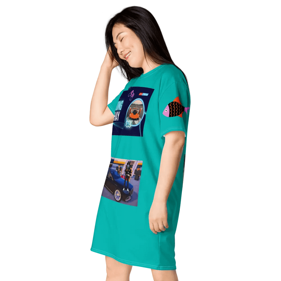 Váy thun in toàn thân/Full body printed T-shirt dress product image (4)