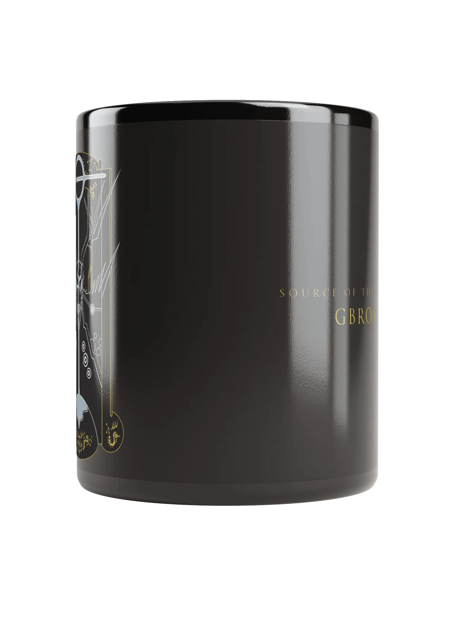 Blue Blight Sigil Black Mug product image (6)