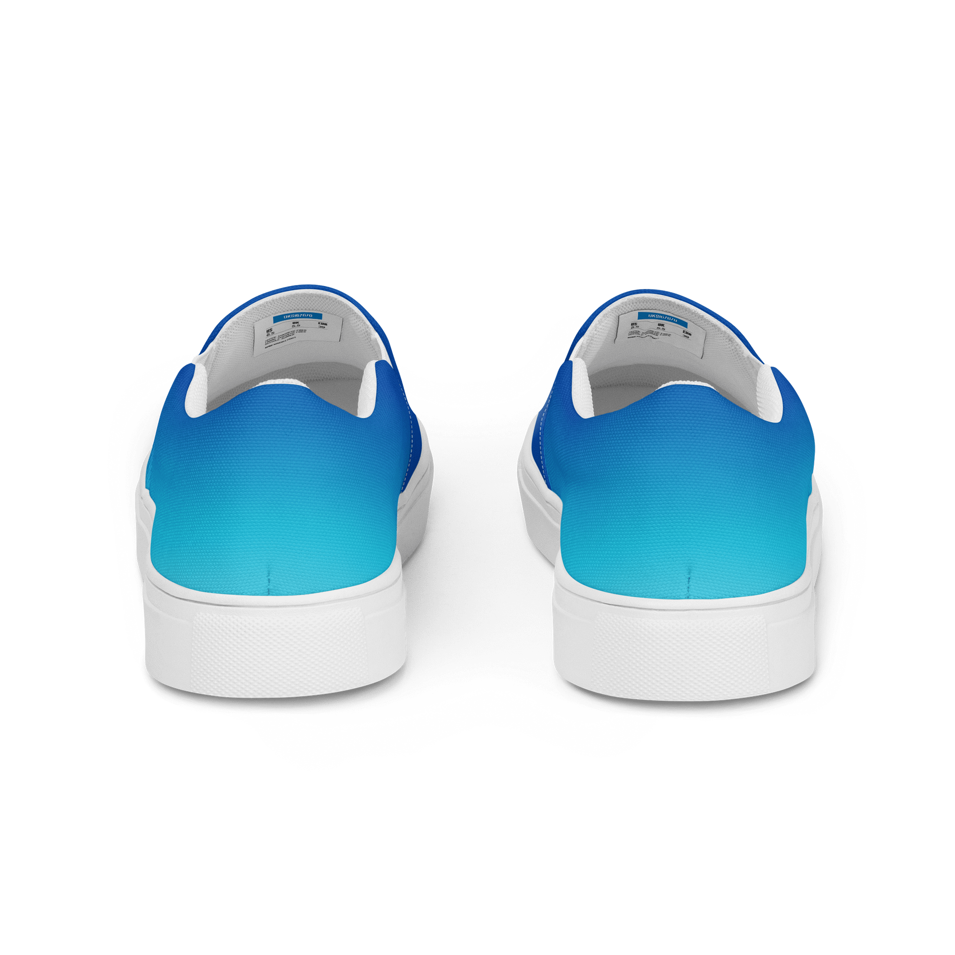 Azure Gradient Men's Slip-On Canvas Shoes product image (4)