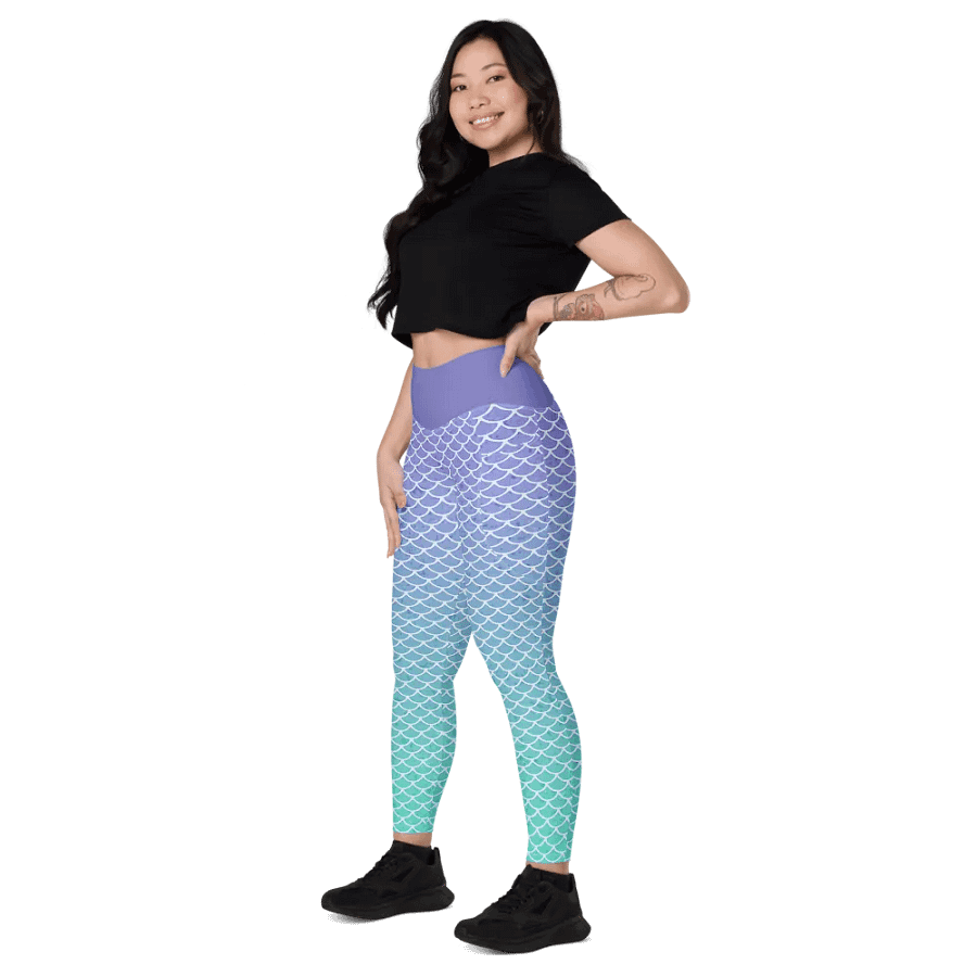 Gaming Mermaid Leggings with Pockets product image (2)