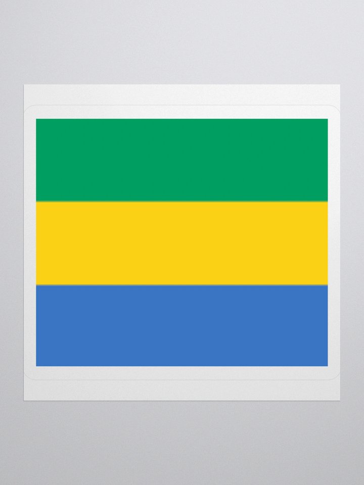 Gabon Flag Sticker | Green Yellow Blue Design | Durable Vinyl | 3 Sizes product image (2)