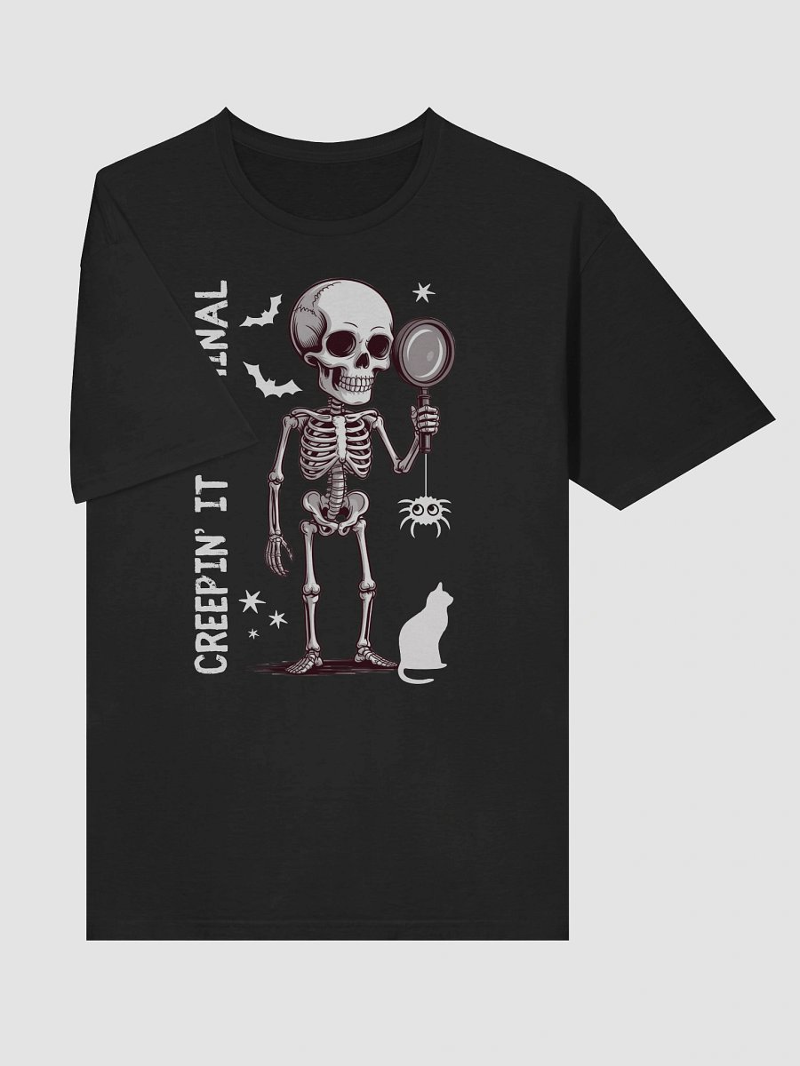 Creepin’ It Criminal Halloween T-Shirt for True Crime Lovers - Dark product image (5)