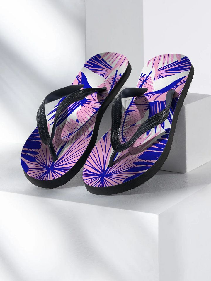 Vibrant Fronds Flip Flops product image (2)