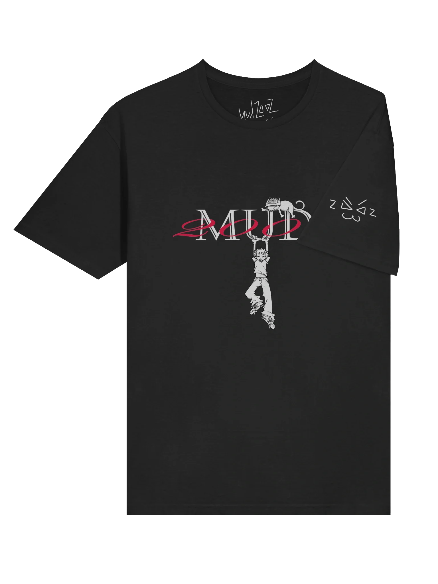 Mud2002 "Odd" Tee (Black) product image (6)