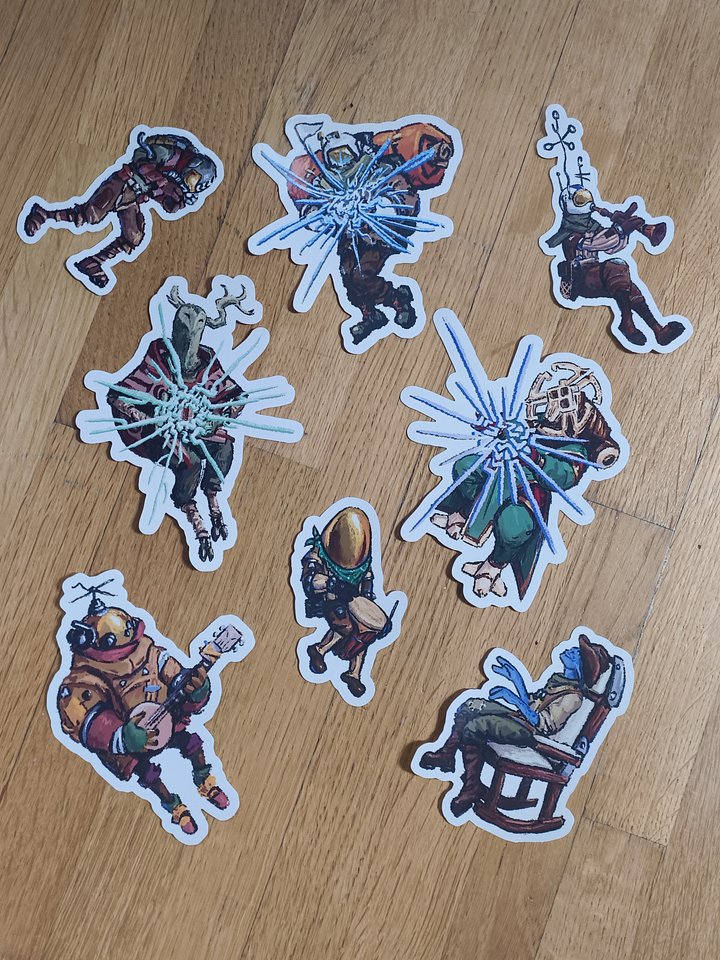 Outer Wilds character stickers product image (1)