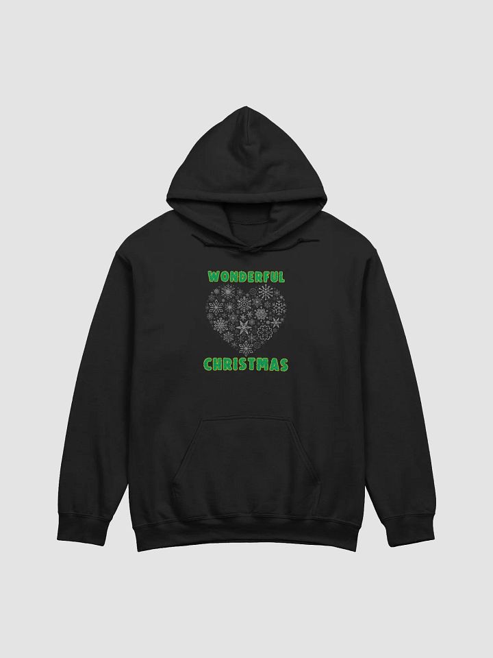 Wonderful Christmas Glitter Heart Hoodie product image (1)