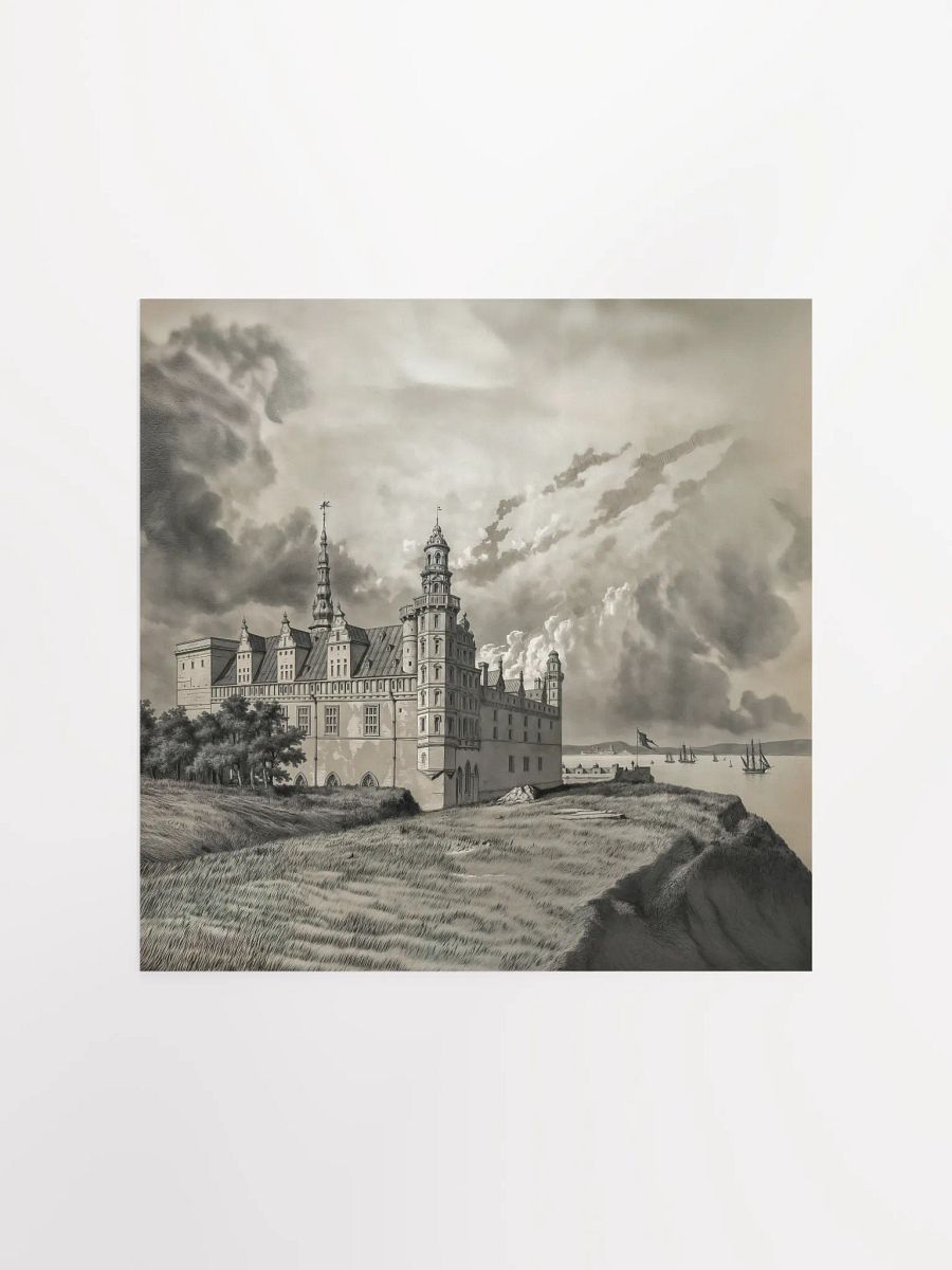 Kronborg castle - Vintage painting - Square product image (6)