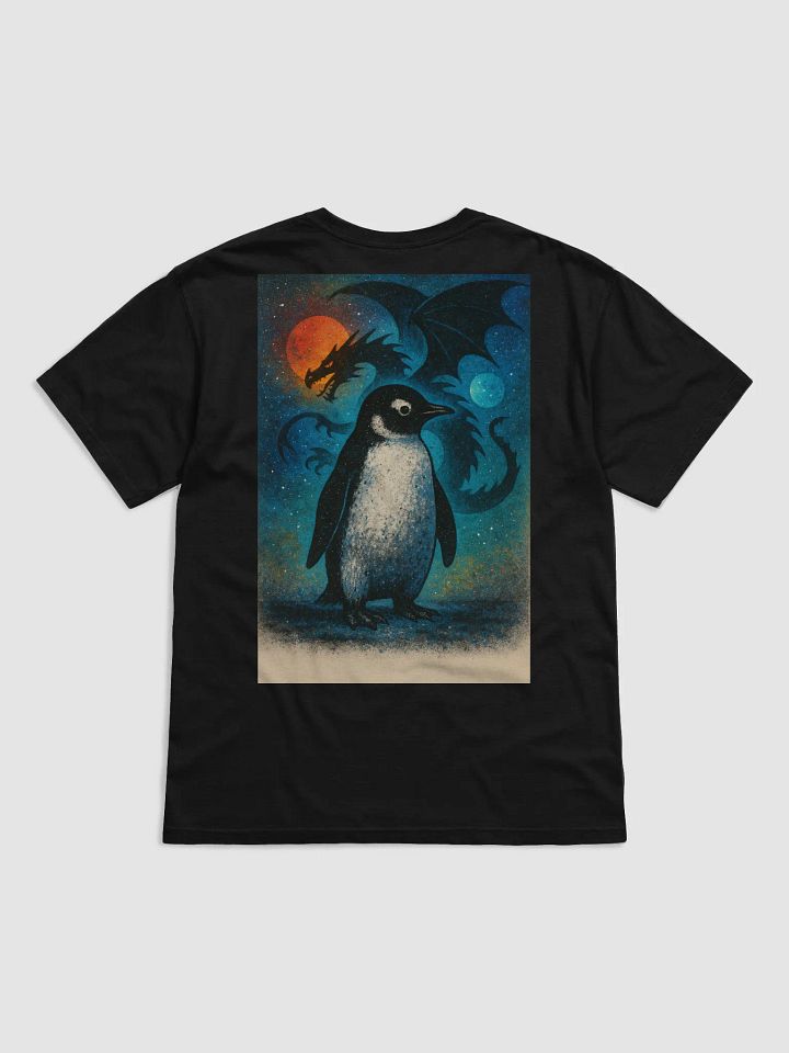 Cosmic Penguin vs. Dragon T-Shirt product image (2)