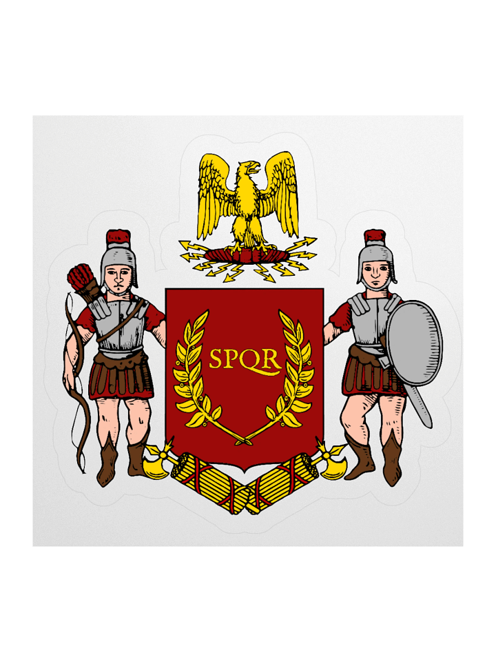 SPQR Roman Empire Crest Kiss Cut Sticker product image (3)