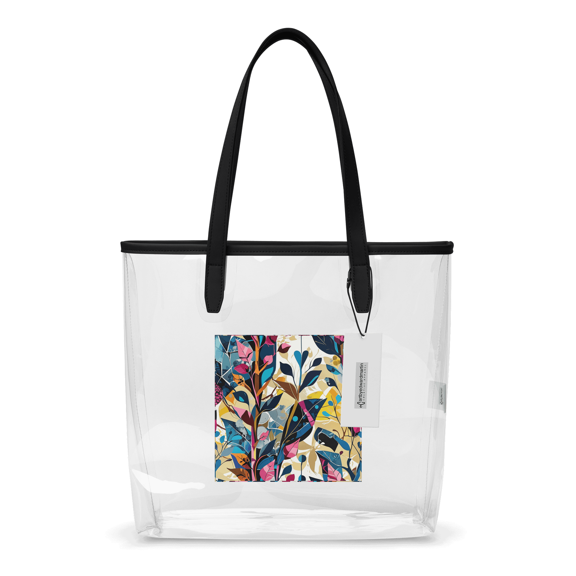 Floral Fusion Clear Tote Bag product image (1)