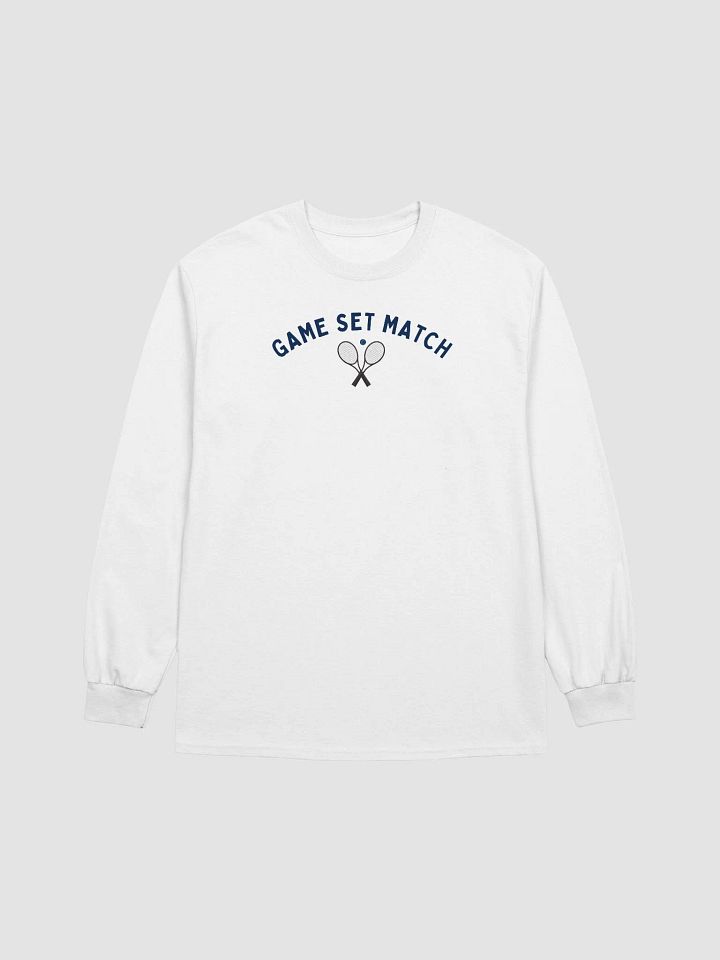 Game Set Match Tennis Shirt – Aesthetic Long Sleeve Tee for Tennis Lovers product image (2)