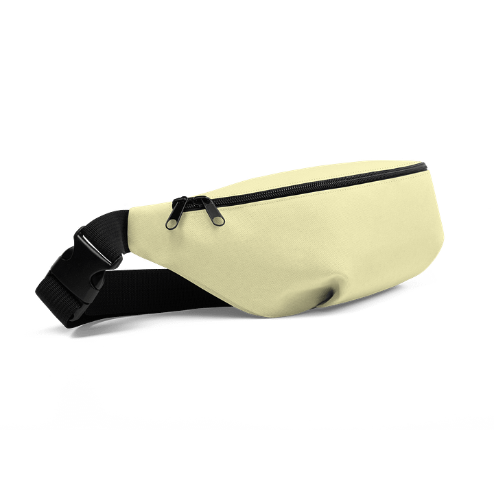 Pale Yellow Solid Color Fanny Pack (Waist Bag) product image (2)