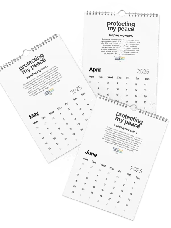Official Planted By Calm | Calm Keepers Wall Calendar (Style 2, Choose Start Day) product image (2)