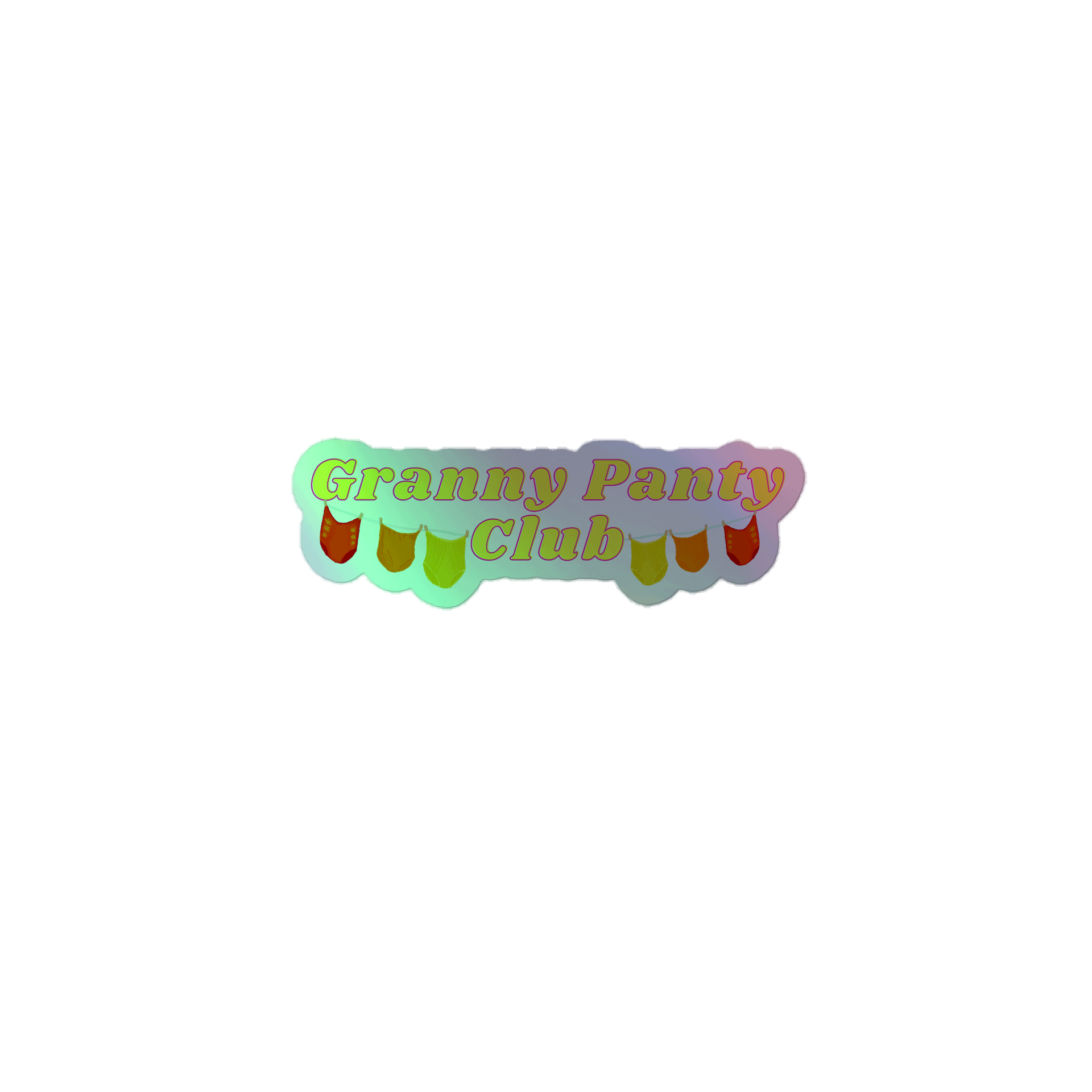 Granny Panty Club Sticker product image (1)