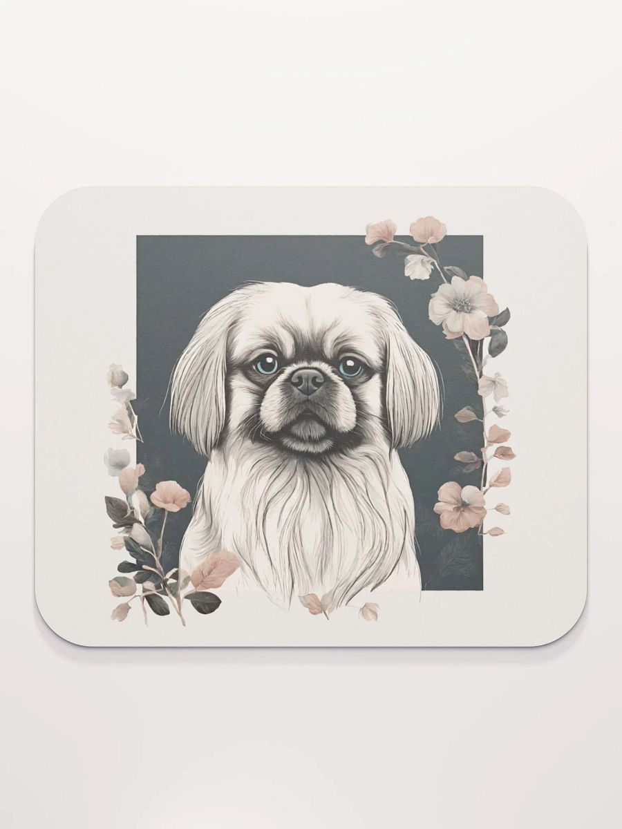 Floral Pekingese Mouse Pad product image (1)