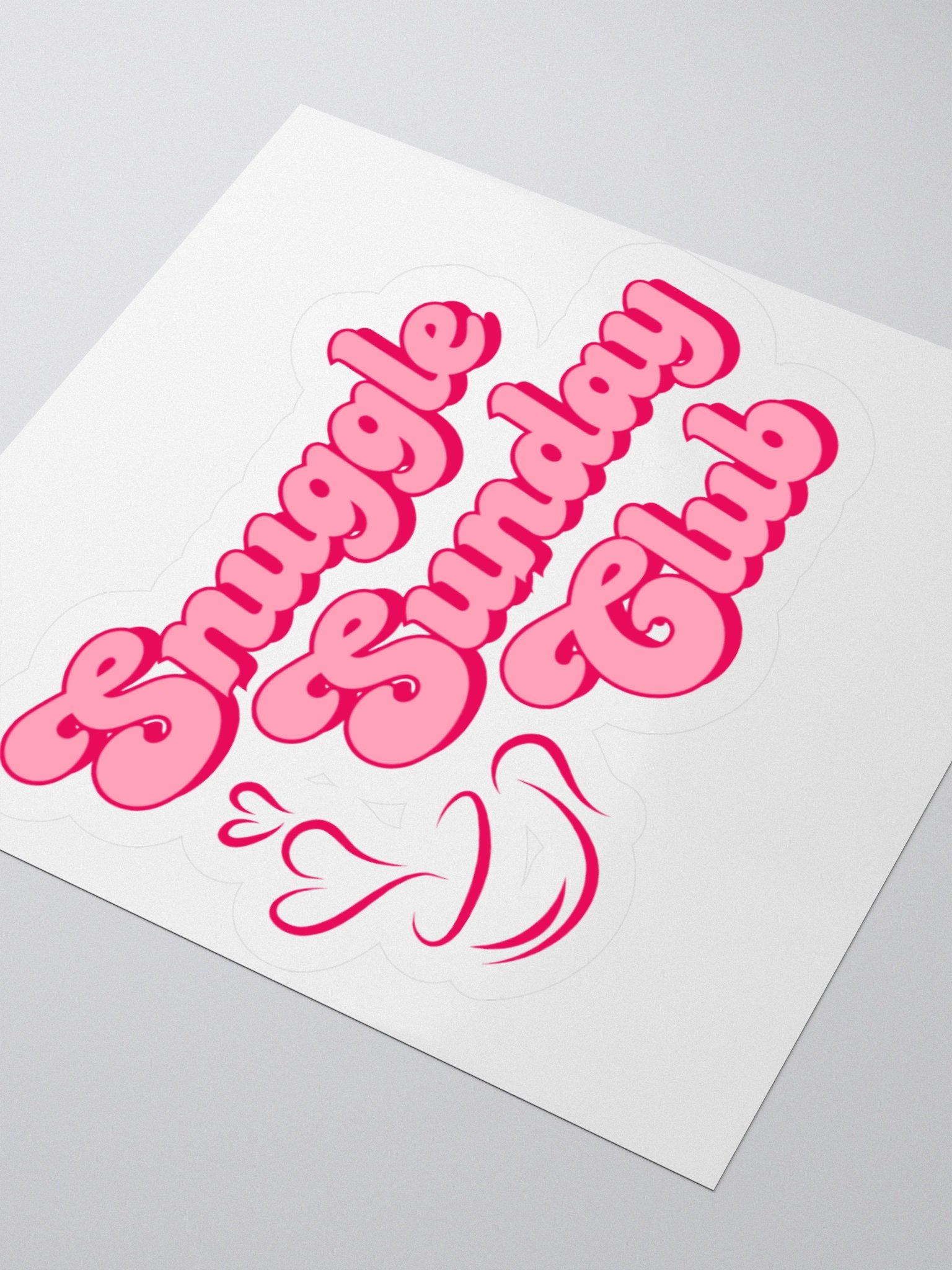 Snuggle Sunday Club Sticker product image (3)