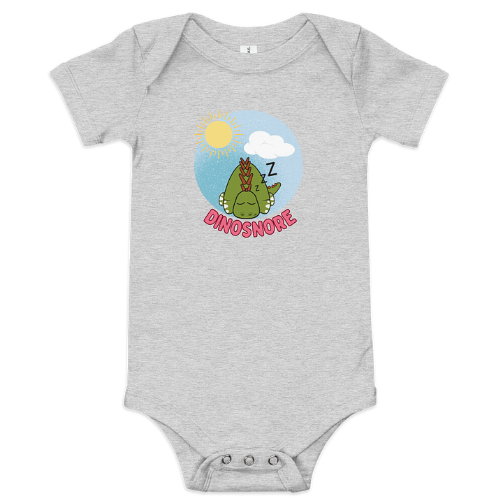 Dino Snore - Sleeping, Snoring Dinosaur Cute Baby Onesie product image (4)