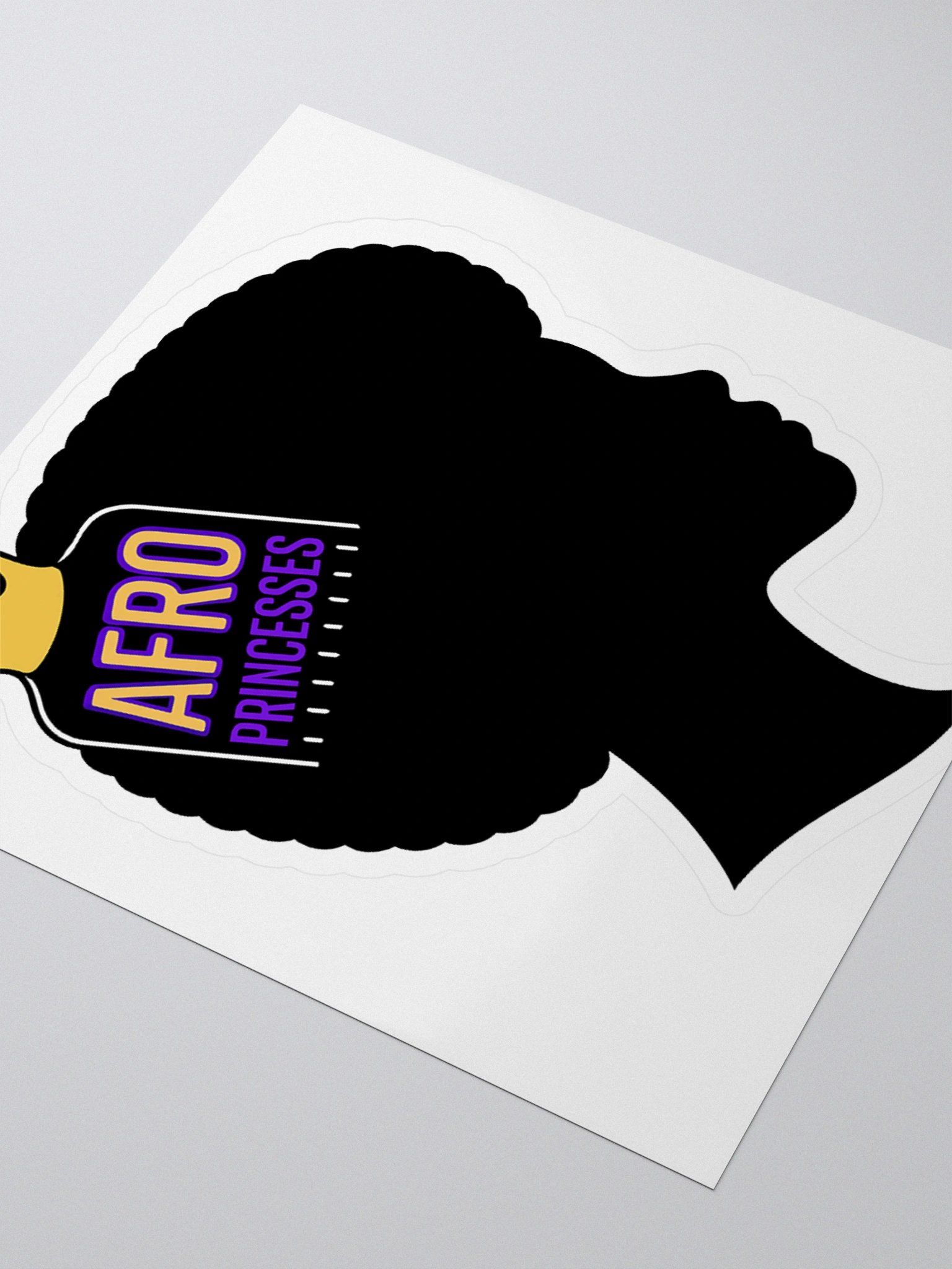 4 x 4 Afro Princesses Sticker product image (3)