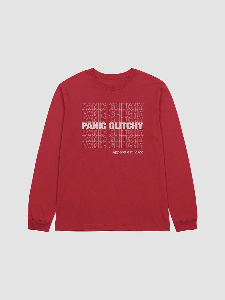 Panic Glitchy Grocery (white edition) Longsleeved Tee product image (1)