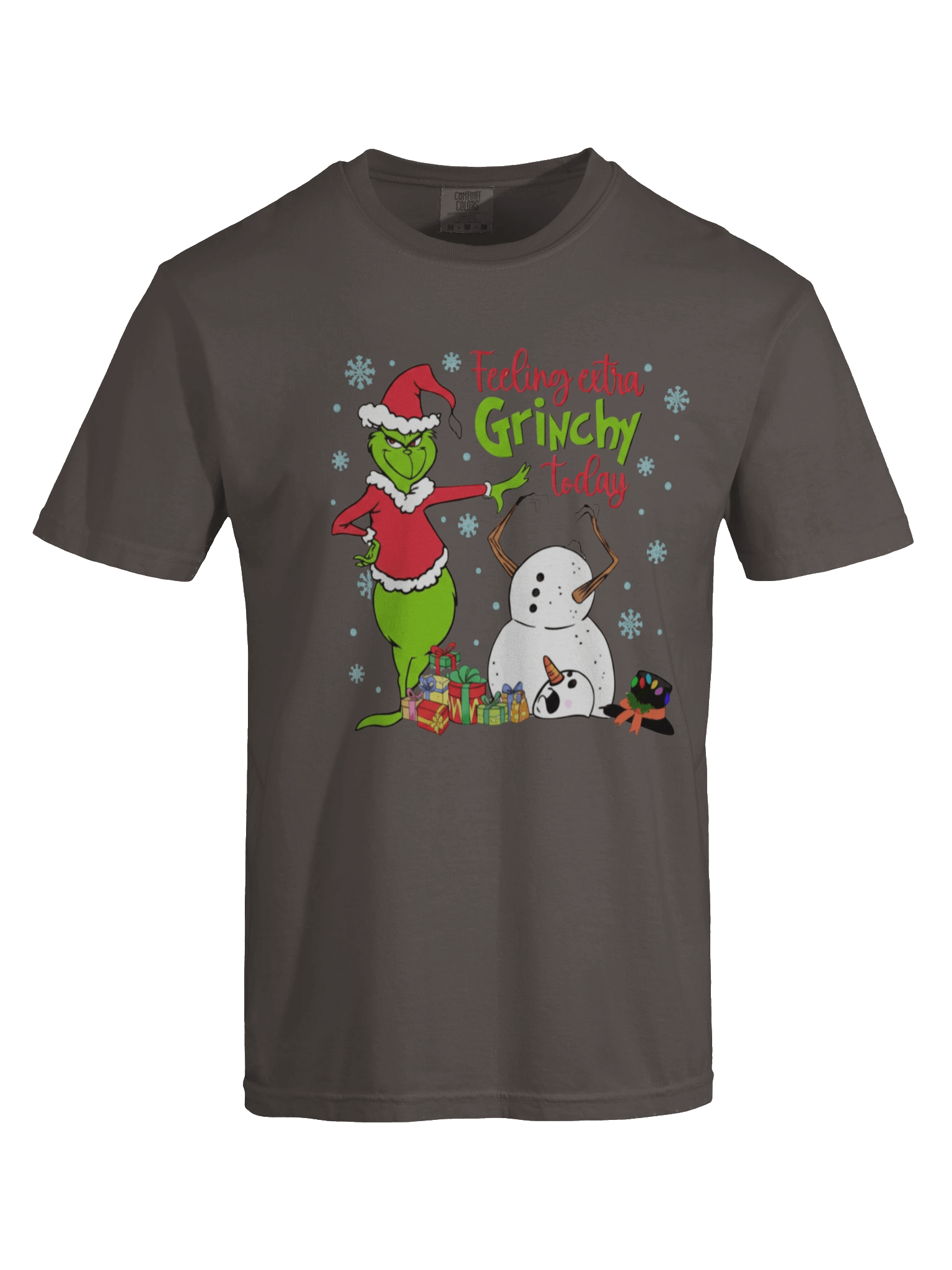 Melting Snowman Grinchy Funny Christmas Tee | Comfort Colors® T-Shirt product image (4)