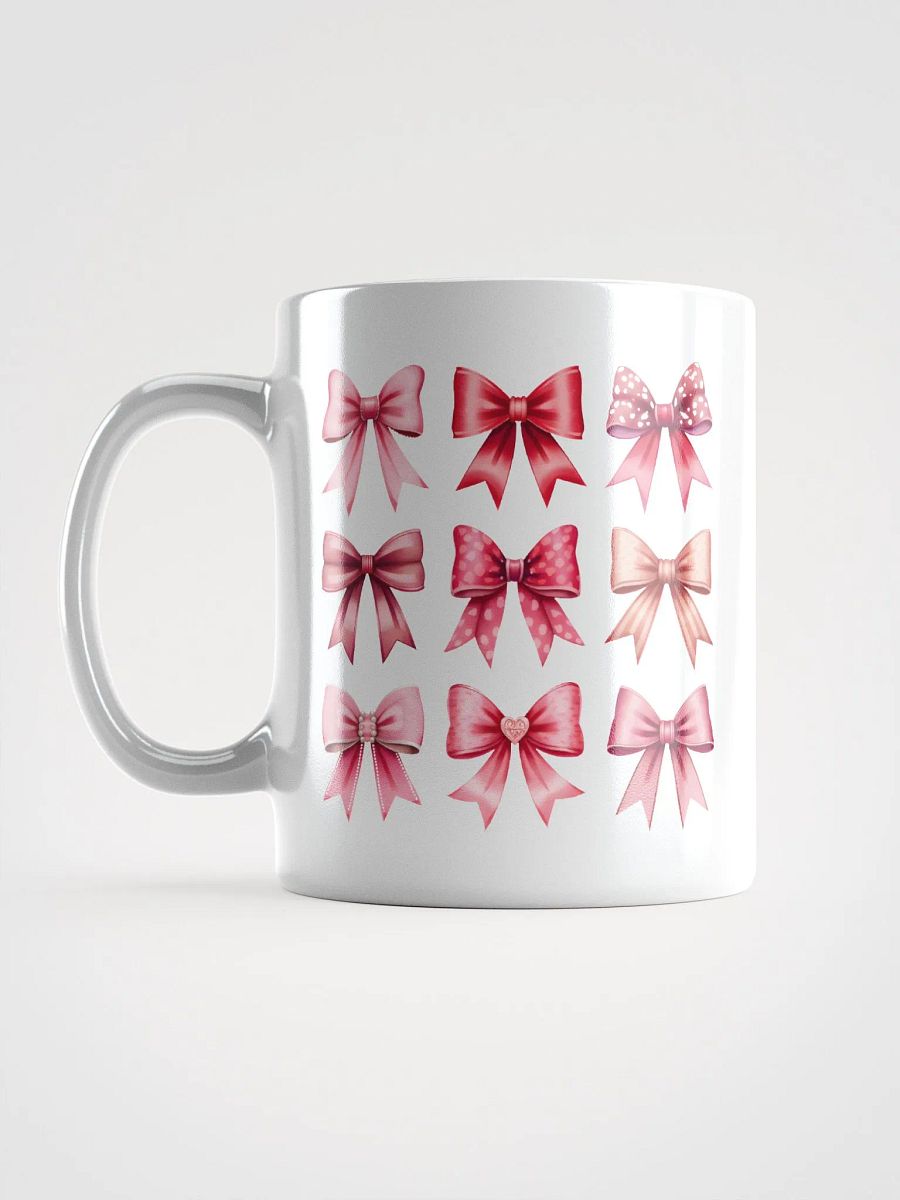 Valentine Coquette Bows White Glossy Mug product image (6)