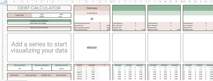 Budget, Debt Payoff and Net Worth Tracker product image (2)