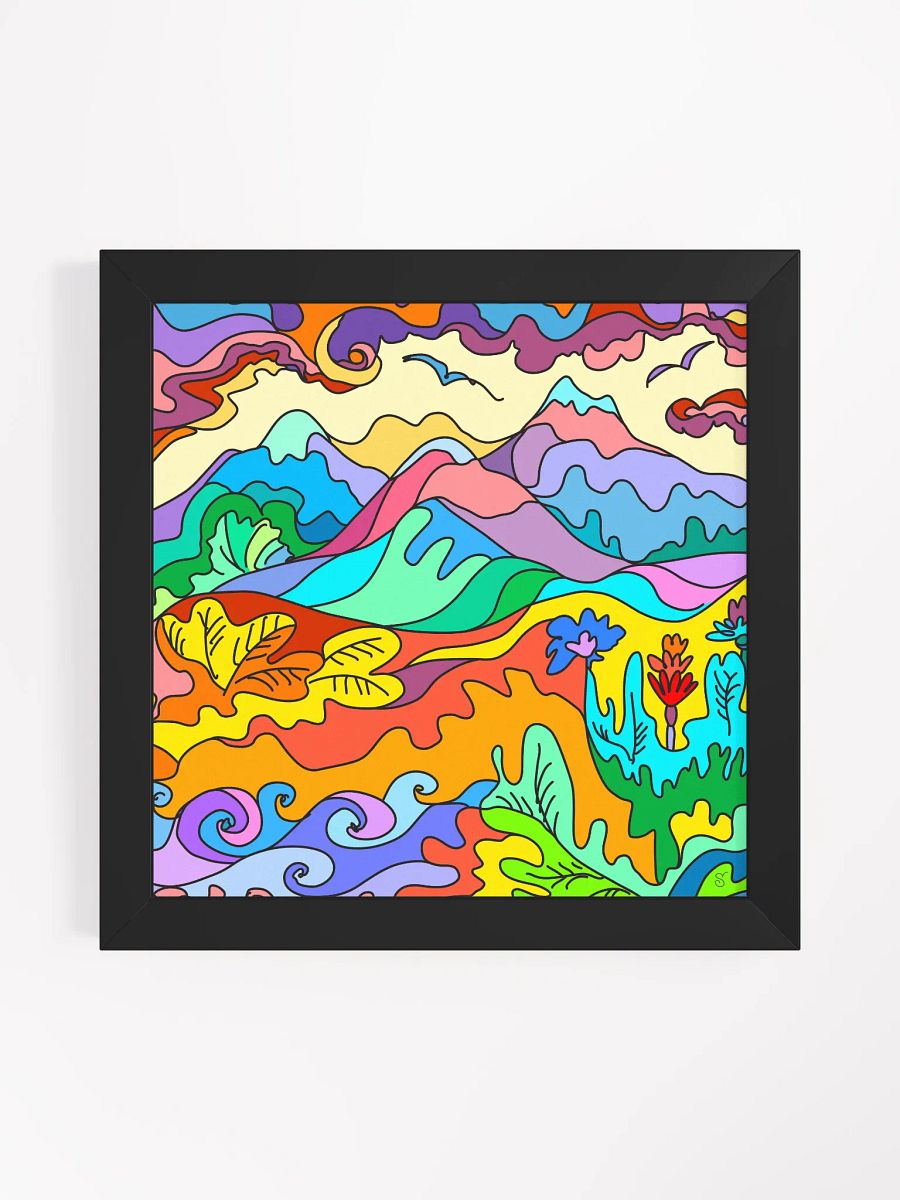 Whimsical Swirls Framed Matte Poster - Paradise Landscapes No. 1 product image (7)