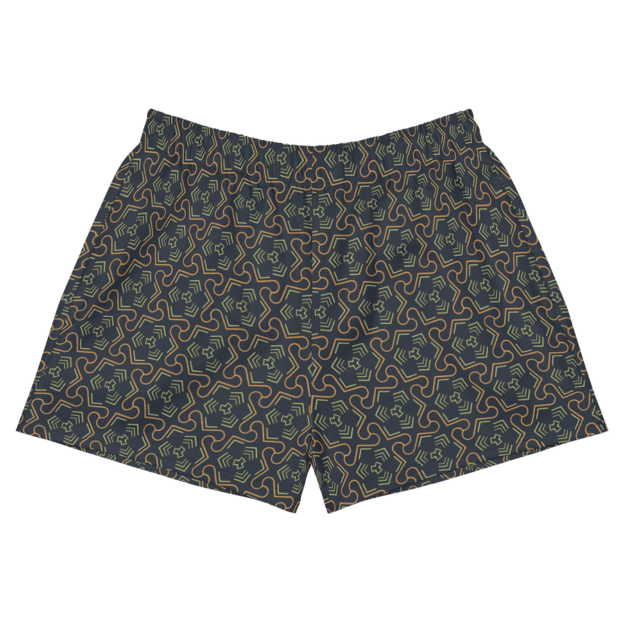 Groovy Grove Geometric All Over Print Unisex Athletic Short Shorts product image (4)