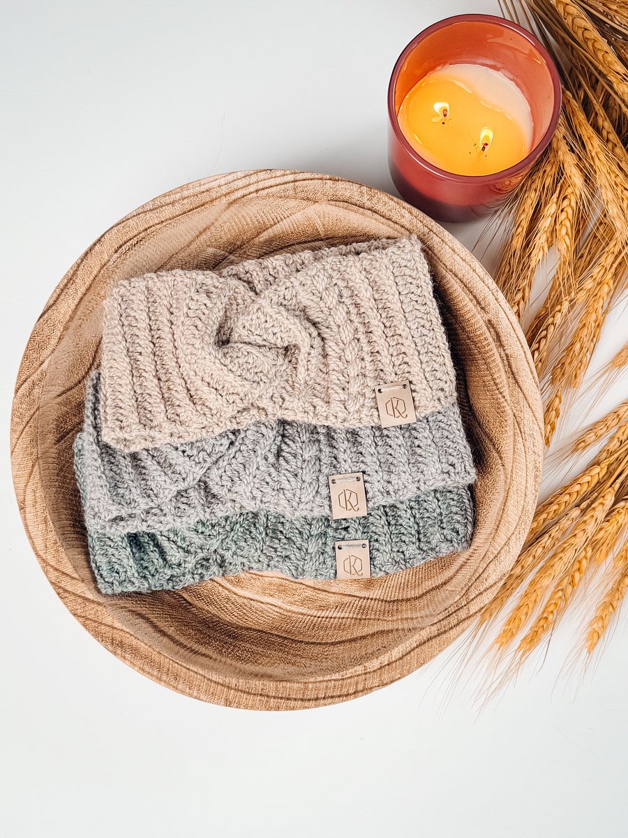 Autumn Wheat Ear Warmer Video Tutorial (8 Sizes) product image (8)