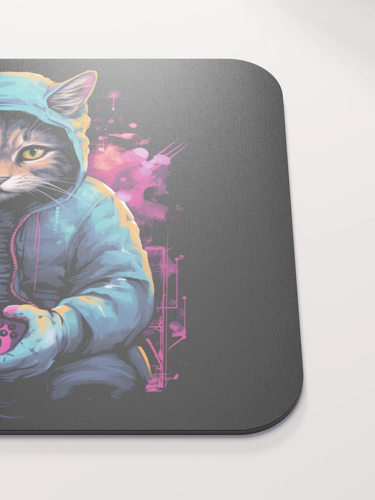 Whimsical Cat Gamer Mouse Pad product image (5)