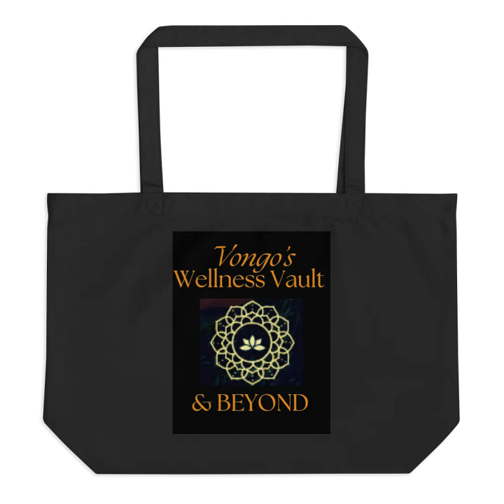 Lotus Serenity Organic Tote_Black product image (1)