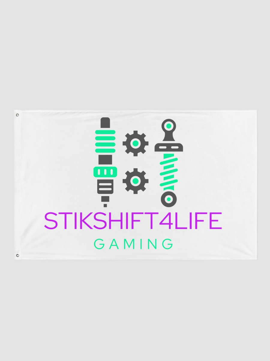 White SS4L Logo Flag product image (1)