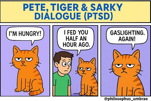 New episodes x3/week - follow me to receive 😘

Would you like to keep Pete in therapy and Tiger in cat food?

PTSD Merch: htt...